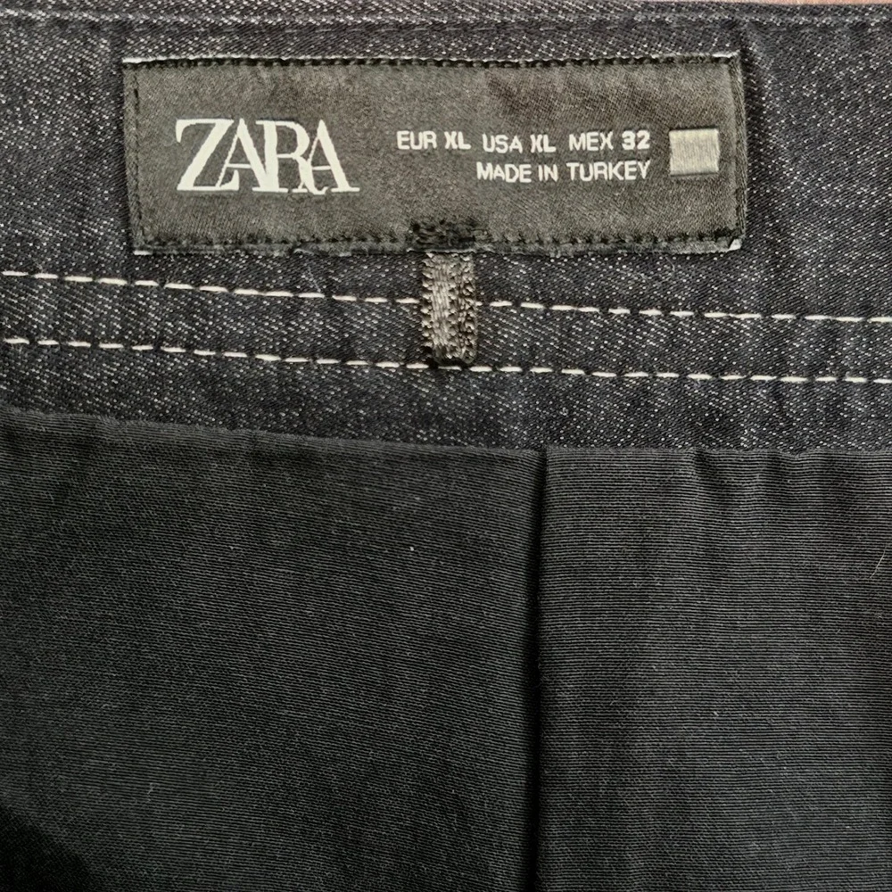 Zara pleated denim